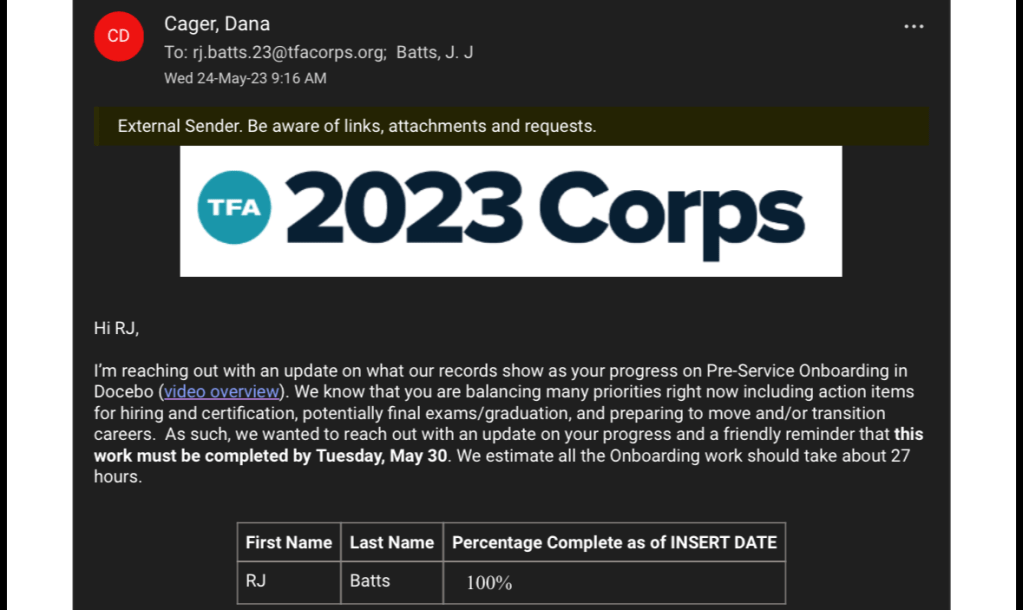 Teach for America Paper&nbsp;Trail